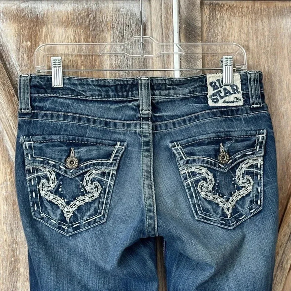 Big Star Casey K Low Rise Boot Cut Jeans - Picture 7 of 9